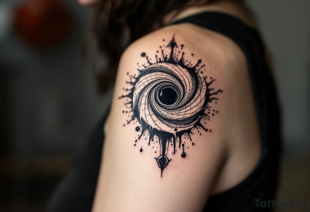 Black hole tattoo idea