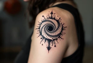 Black hole tattoo idea
