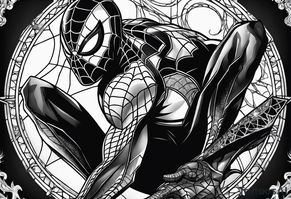 Spider-Man, darkness, animal tattoo idea