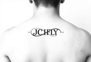 A small tattoo to go on my inner forearm with the letters JCIFLY in an infinity symbol shape tattoo idea
