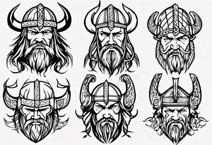 Viking no tattoos face and shoulders tattoo idea