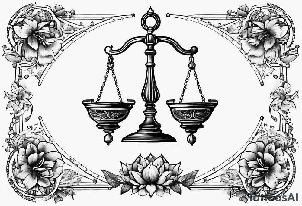 Libra constellation tattoo idea