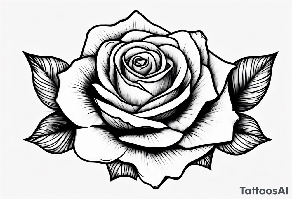 Rose with the name Torri in it tattoo idea
