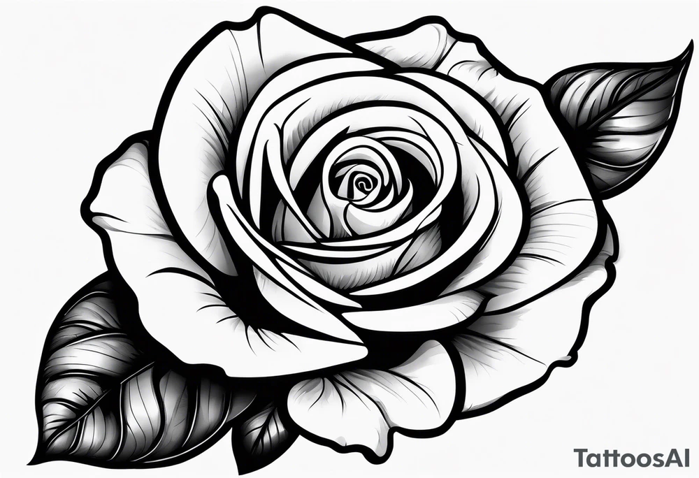 human hand holding a single rose stem tattoo idea