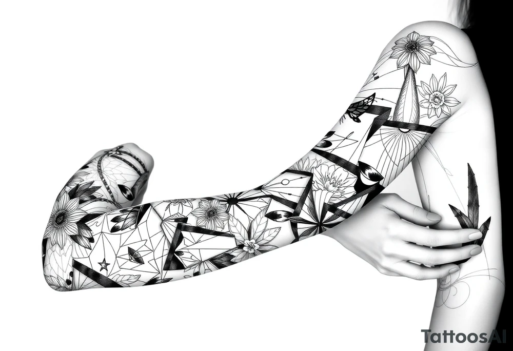 patchwork tattoo design different images tattoo idea