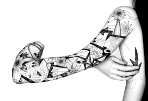 patchwork tattoo design different images tattoo idea