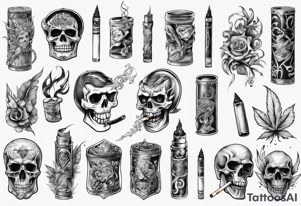 cigarette tattoo idea