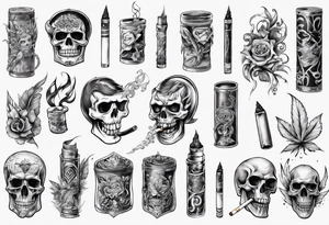 cigarette tattoo idea