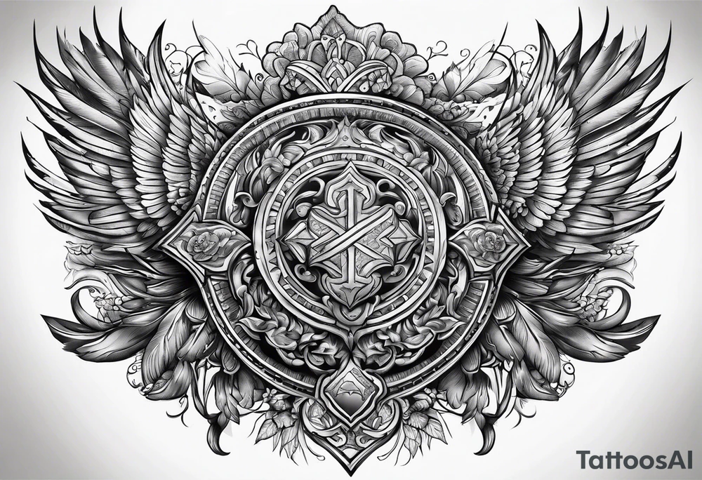 escudo espartano tattoo idea