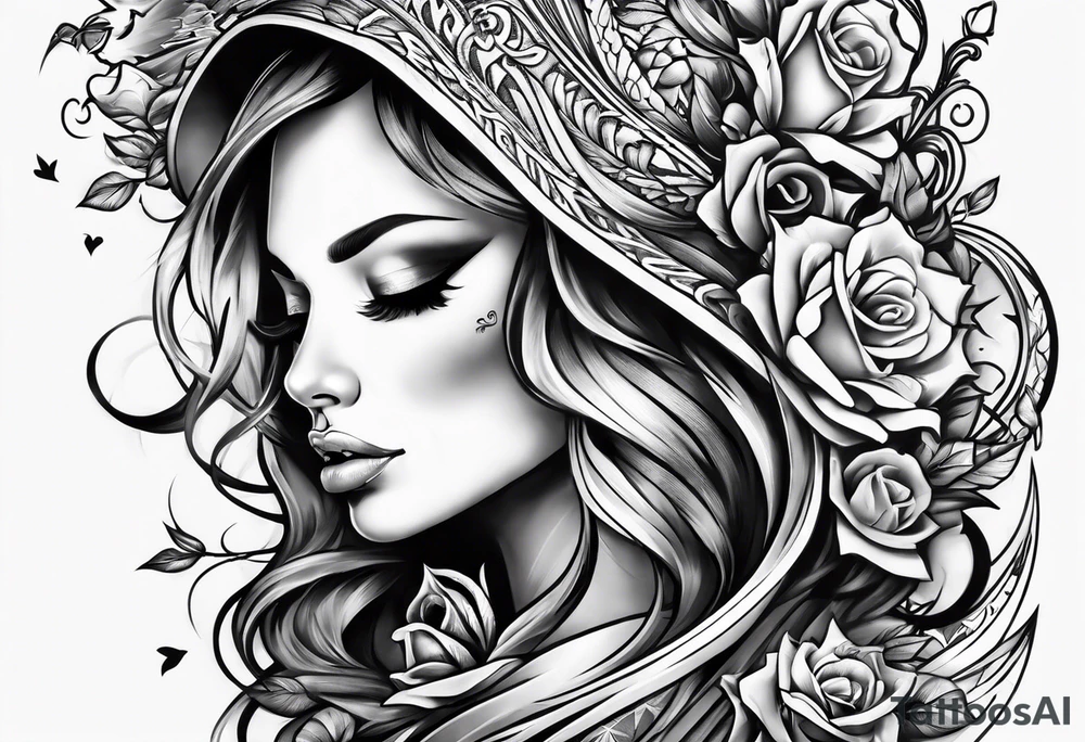 Love hate in the same work tattoo idea