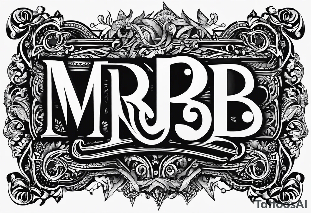 letters: "MRBG" underlined, equally separated
simple, clear, plain, unadorned tattoo idea letters: "MRBG" underlined, equally separated
simple, clear, plain, unadorned tattoo idea