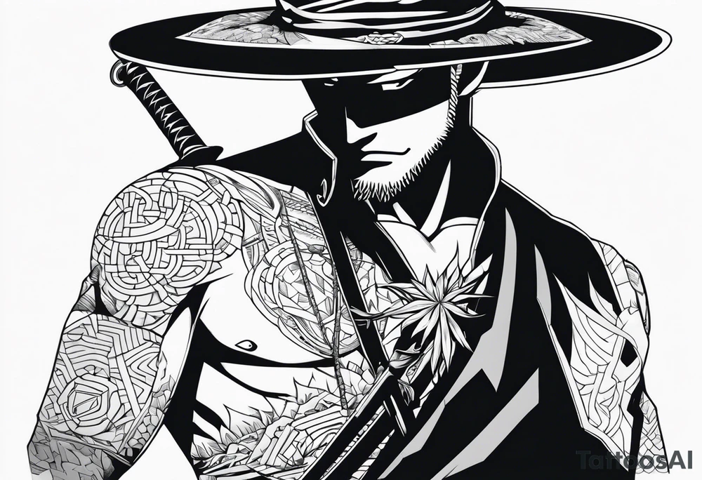 Zoro from one p tattoo idea