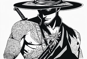 Zoro from one p tattoo idea