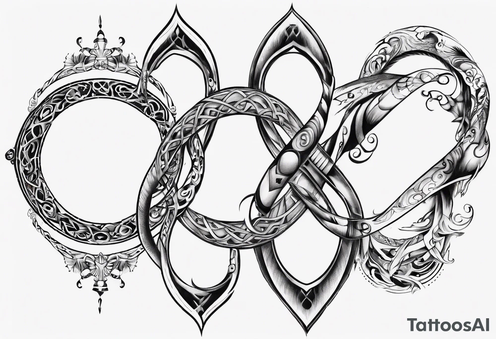 infinity loop tattoo idea
