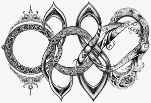 infinity loop tattoo idea