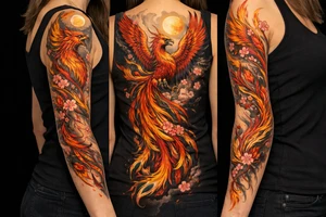 A phoenix tattoo idea