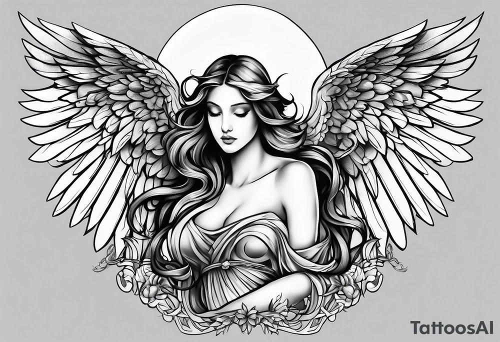 angel tattoo idea