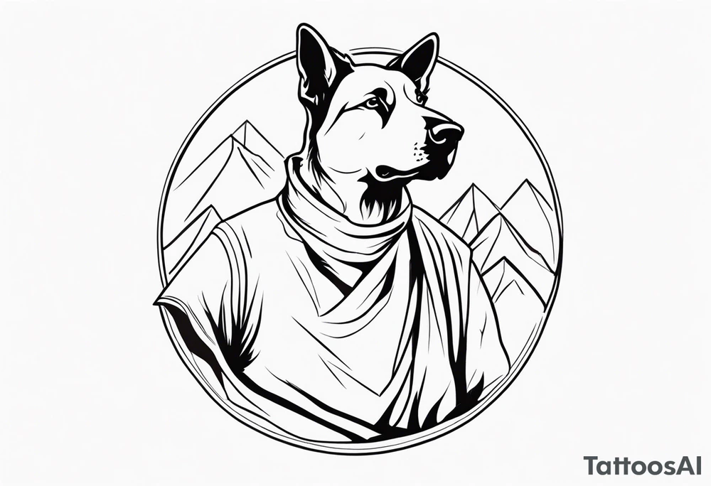 A shepherd who is fearful tattoo idea