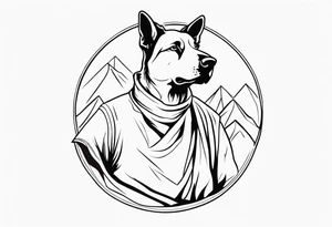 A shepherd who is fearful tattoo idea