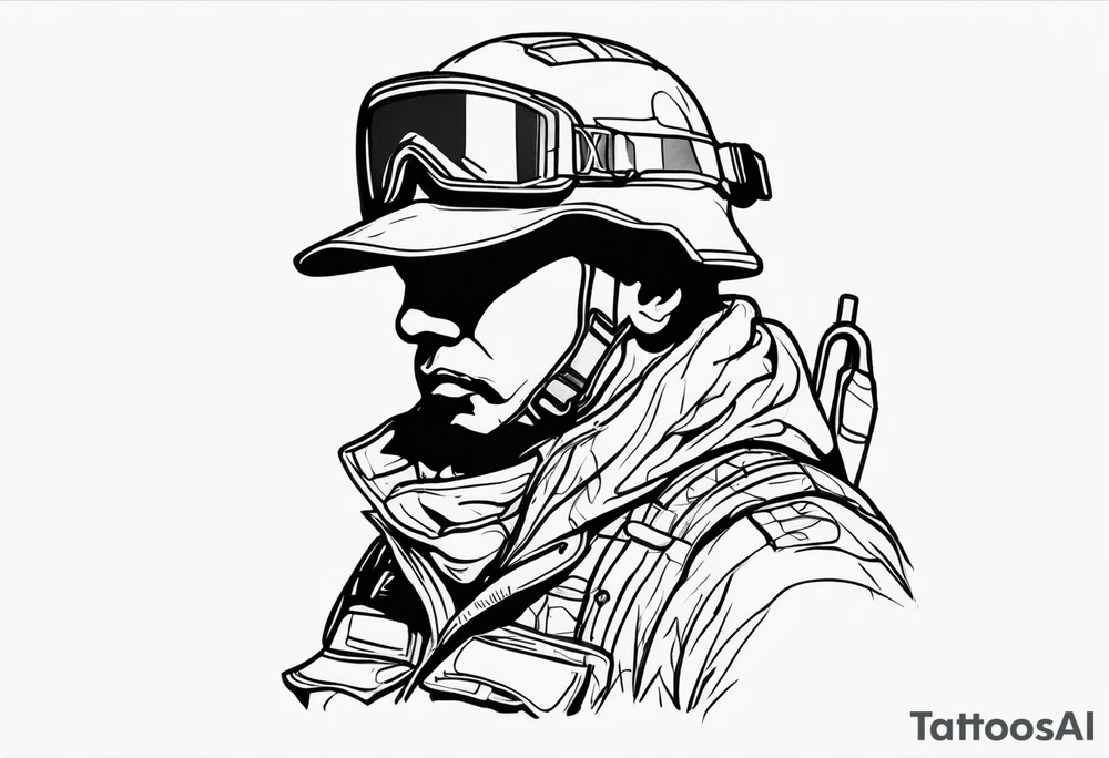 father in the army tattoo idea