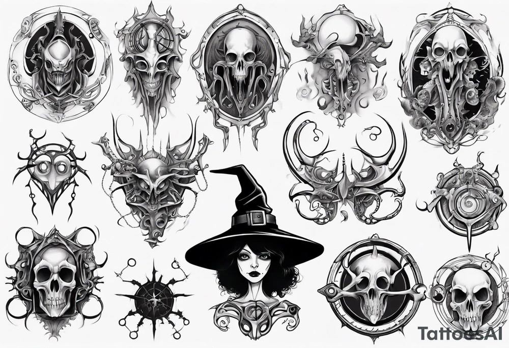 witch tattoo idea