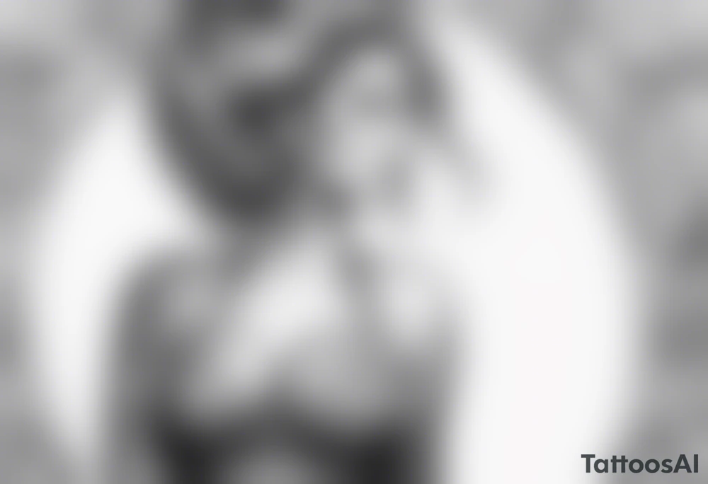 woman with big boobs tattoo idea