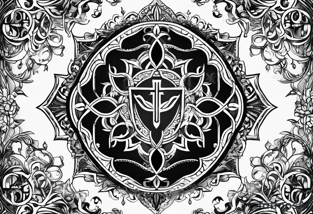 The symbol of Matthias in the bible tattoo idea