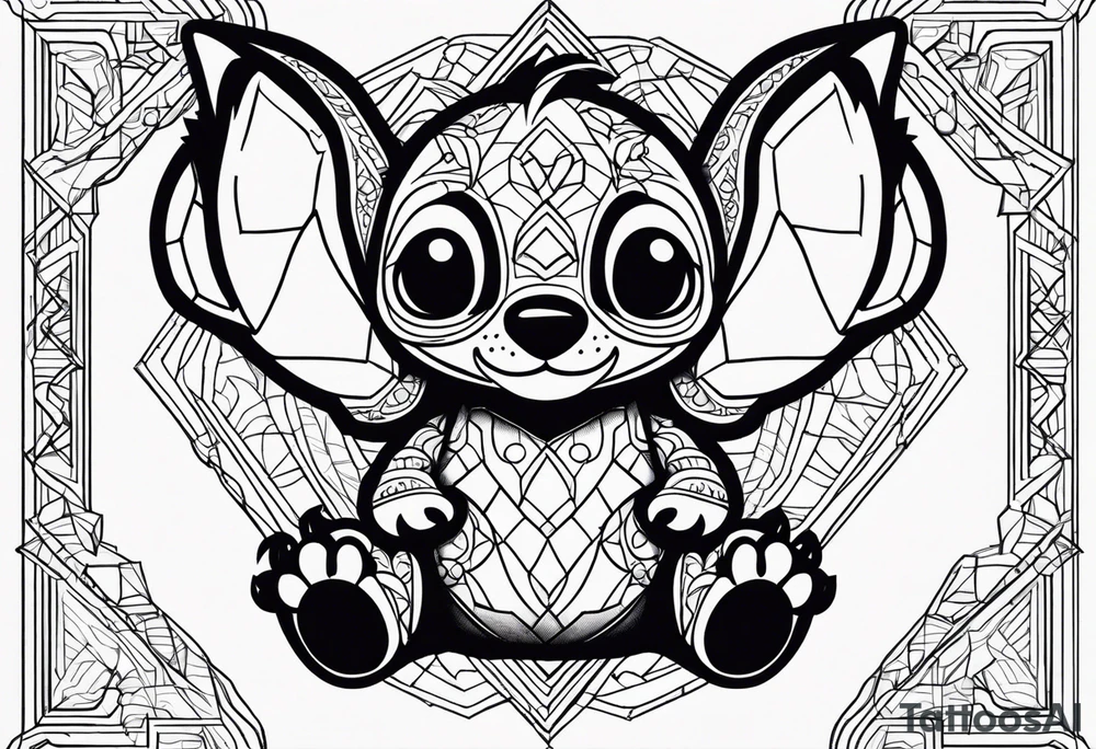 Stitch tattoo idea