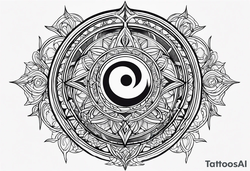 sacred moon tattoo idea