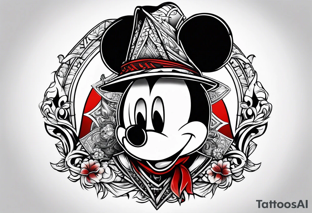 mickey mouse as assassins creed tattoo idea