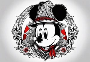 mickey mouse as assassins creed tattoo idea