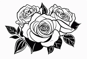 ROSE BOUQUE tattoo idea