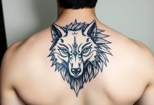 Powerful Dacian wolf Draco tattoo idea