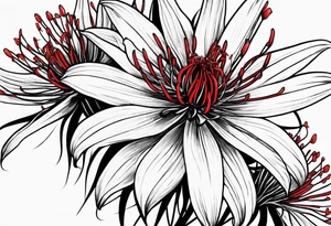 Red spider lilies for a forearm tattoo tattoo idea
