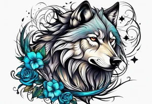 Wolf tattoo idea