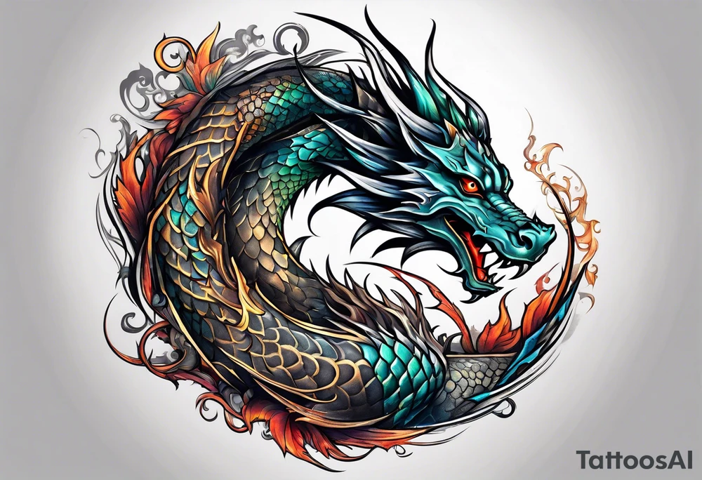 Dragon tattoo idea