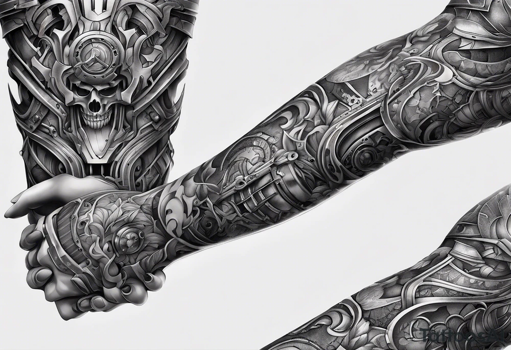 upper right arm
machine under skin exposed through cuts tattoo idea upper right arm
machine under skin exposed through cuts tattoo idea