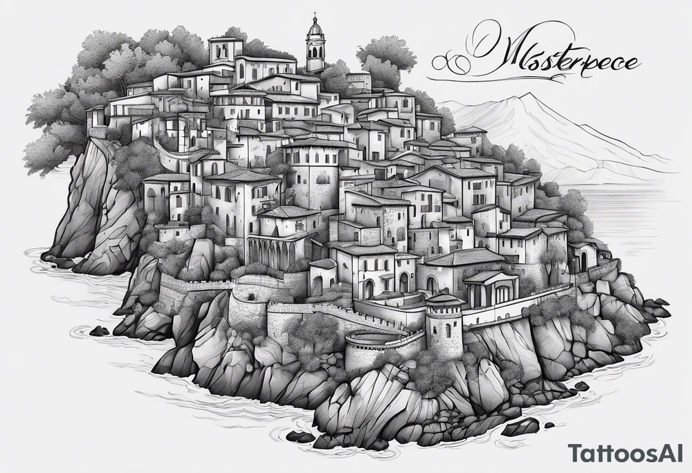 Calabria map tattoo idea