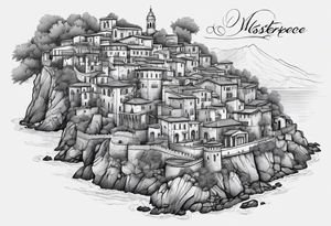 Calabria map tattoo idea