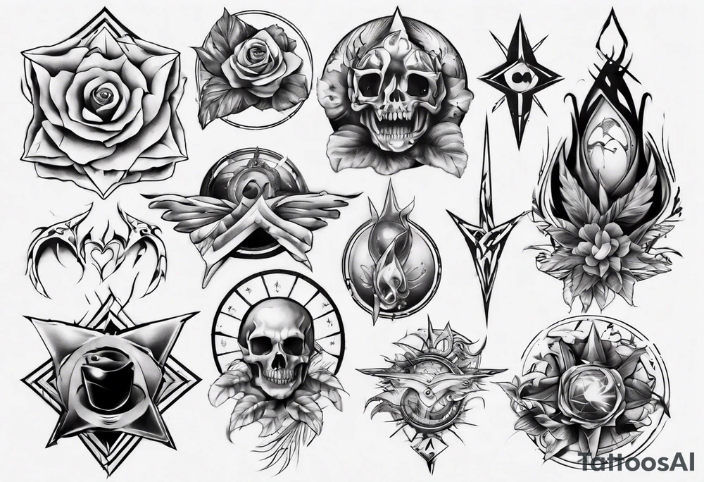 all shape tattoo idea