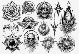 all shape tattoo idea