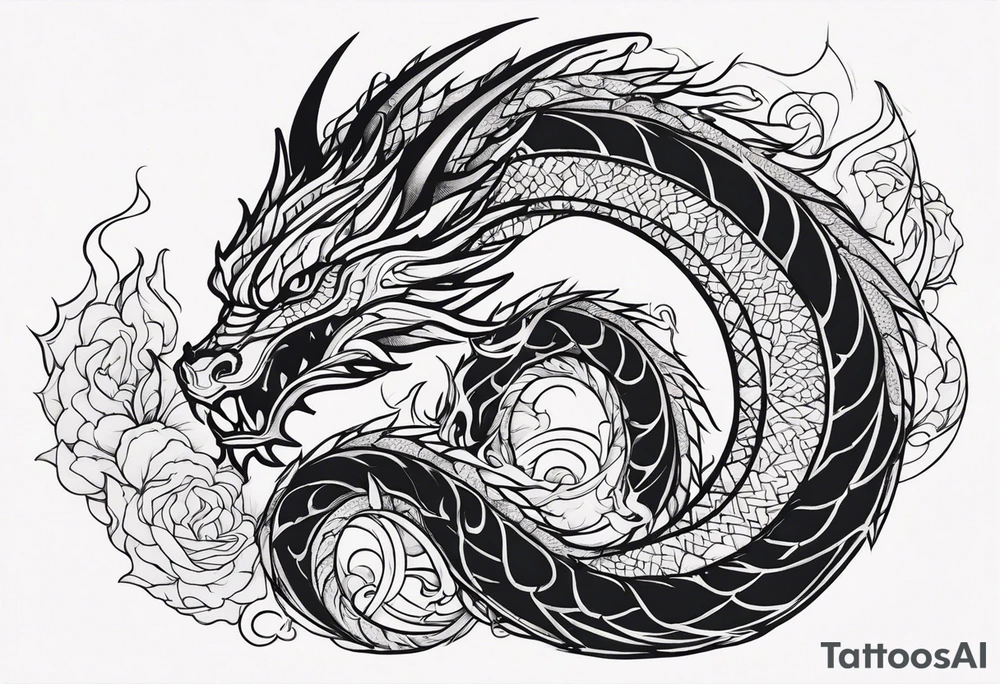 dragon tattoo idea
