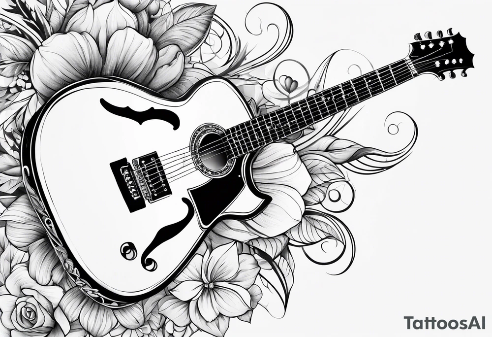 Guitar tattoo idea