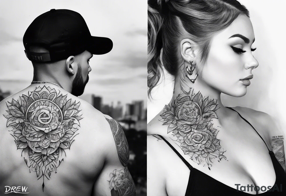 I want the name "Drew" tattoo idea