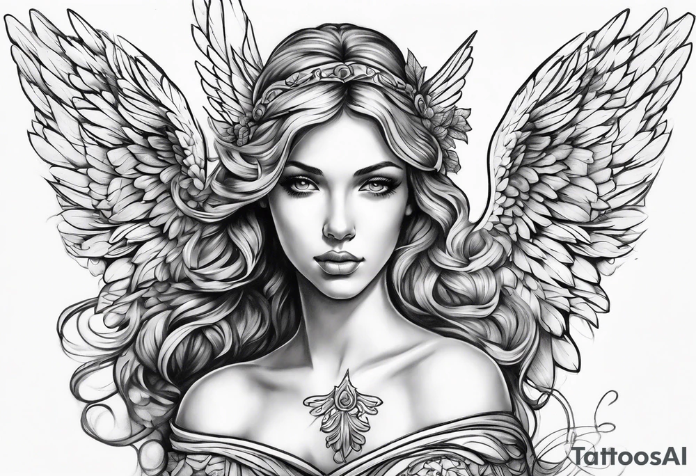 Angel tattoo idea