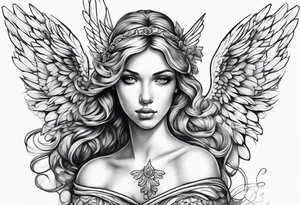 Angel tattoo idea