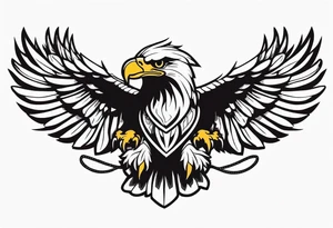 eagle carrying a snake tattoo idea