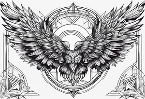 something to combine with wings tattoo idea