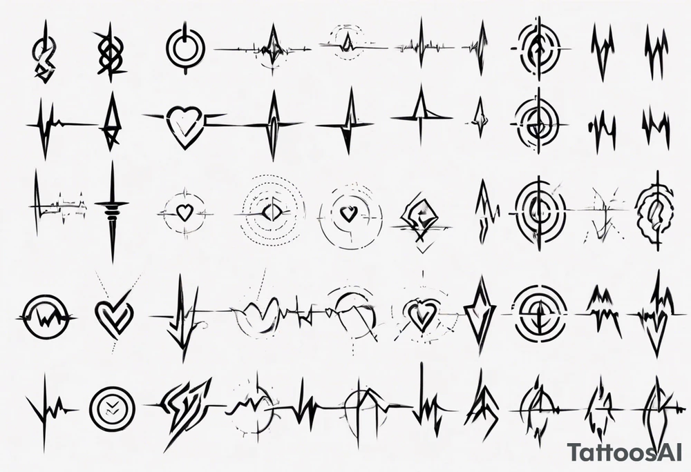 ECG signal tattoo idea