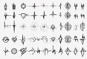 ECG signal tattoo idea